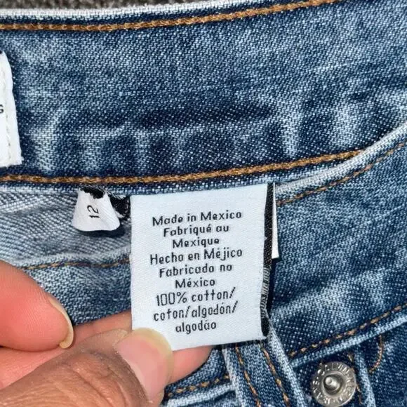 VTG 90s Calvin Klein Jeans Boot Cut Double Stone Medium Wash Women's Size 12 - Picture 4 of 10